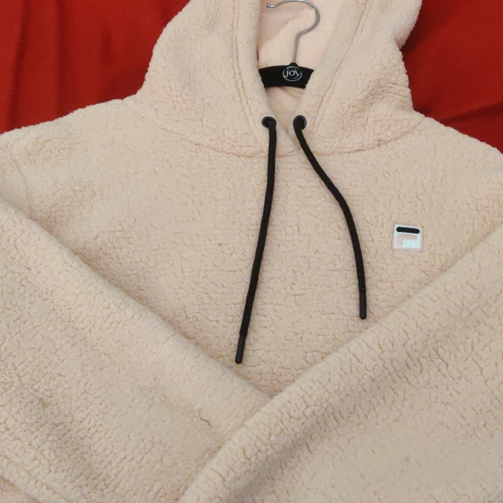 Fuzzy Fila Hoodie